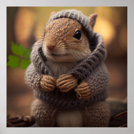 Póster Chilly Squirrel