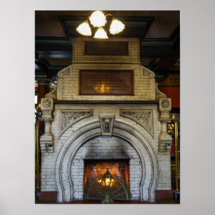 Póster Chimenea del Crescent Hotel
