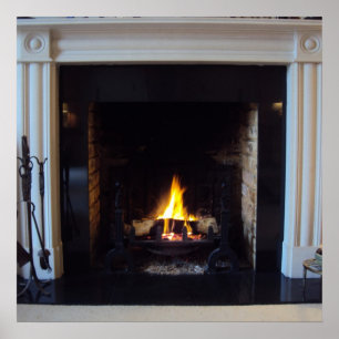 Póster Chimenea falsa