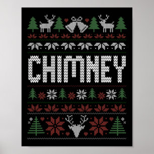 Póster Chimenea y voy a bajar por la chimenea esta noche