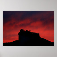 Chimeneas al atardecer