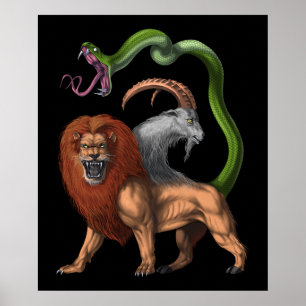 Póster Chimera griega de mitología