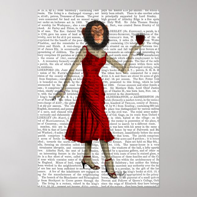 Póster Chimp With Wine (Frente)