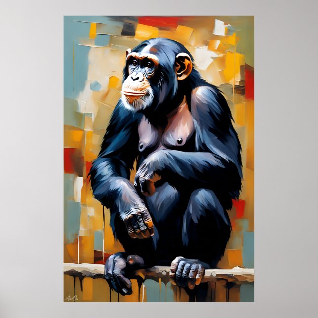 Póster | Chimpanzee | arte (Frente)