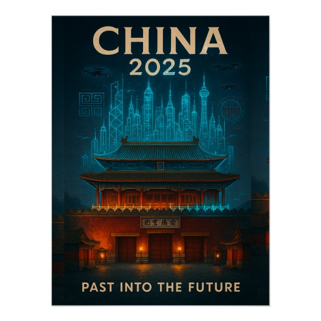 Póster China 2025 - Pasado al futuro (Anverso)