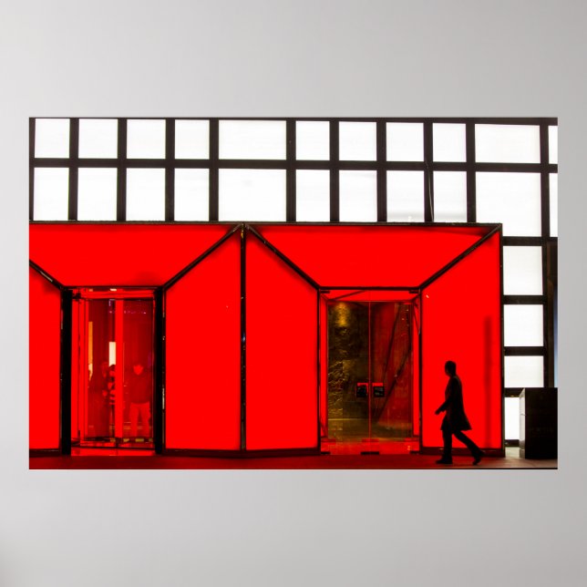 Póster China, Beijing | Centro comercial de lujo (Frente)