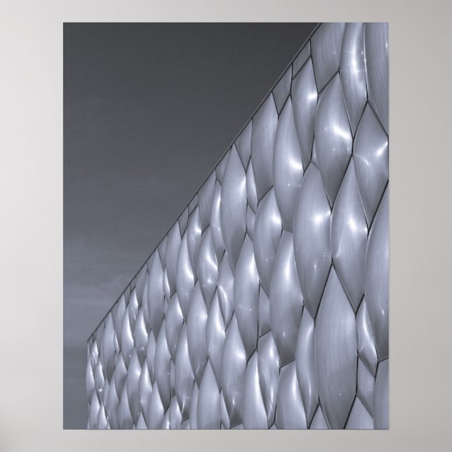 Póster China, Beijing. Centro Nacional de Acuáticos (Frente)