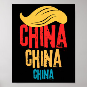 Póster China China China Trump Recesión 2025 