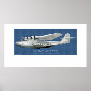 Póster China Clipper Martin M-130