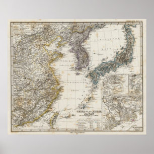 Póster China, Corea, Japón