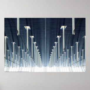 Póster China, Shanghai   Aeropuerto Internacional de Pudo