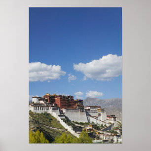 Póster China, Tíbet, Lhasa, Palacio Potala