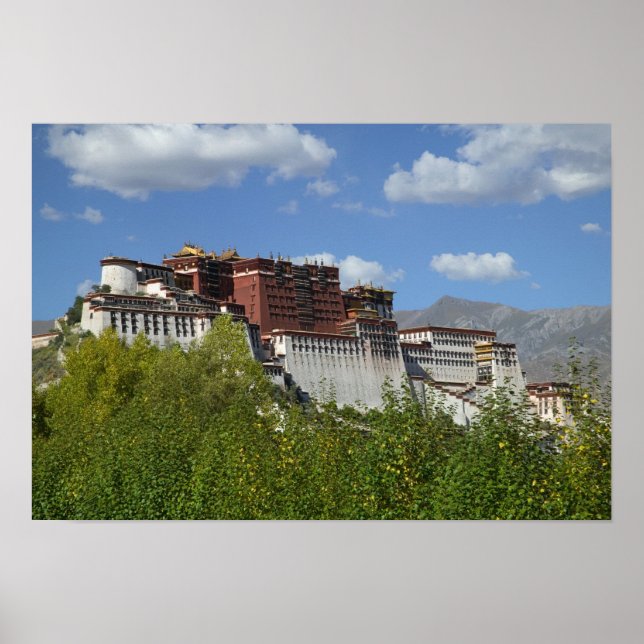 Póster China, Tíbet, Lhasa, Palacio Potala 3 (Frente)