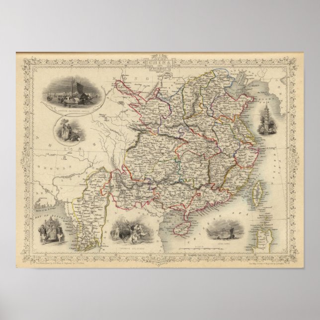 Póster China Y Burmah (Frente)