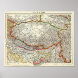 Póster China y el Tíbet