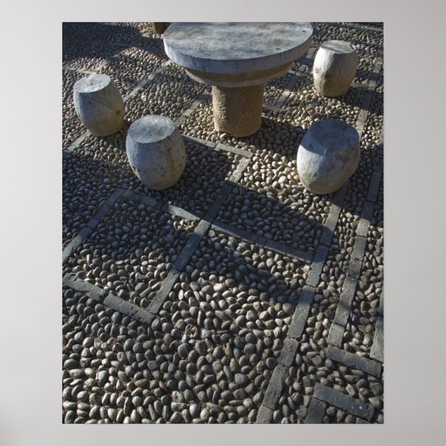 Póster CHINA, Yunnan Province, Lijiang. Old Town, Stone (Frente)