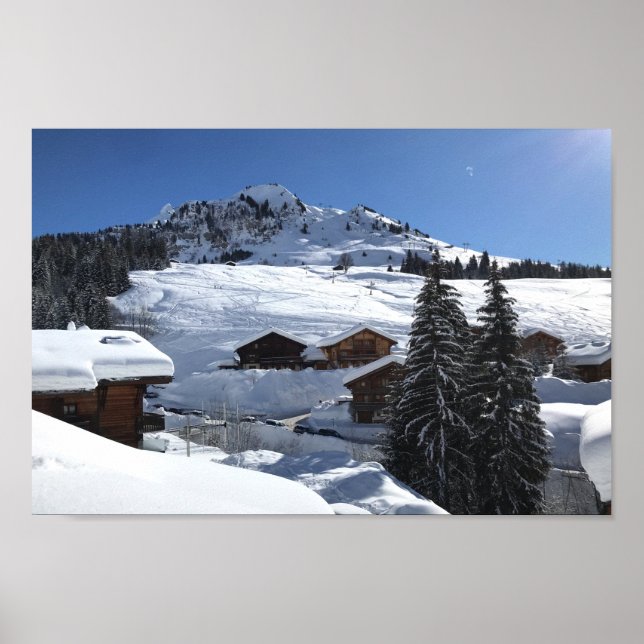 Póster Chinaillon, Alta Saboya, Poster de los Alpes franc (Frente)