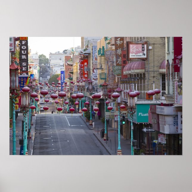 Póster Chinatown en Grant Street en San Francisco, (Frente)