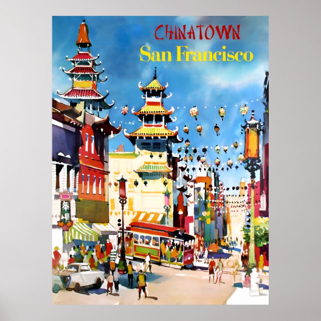 Póster Chinatown, Poster de San Francisco (Frente)