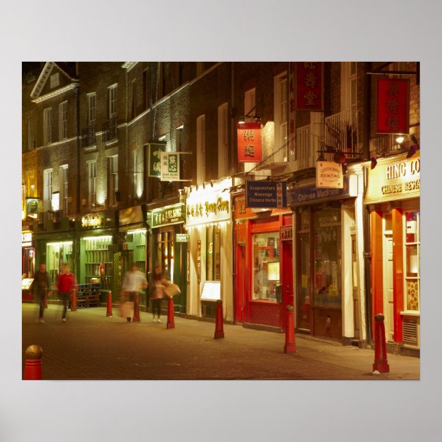 Póster Chinatown, Soho, Londres, Reino Unido (Frente)