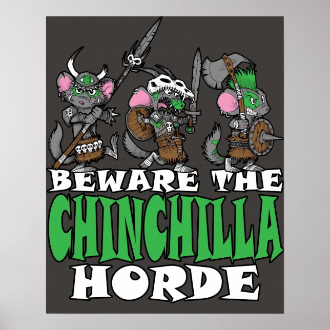 Póster Chinchilla Horde (Frente)