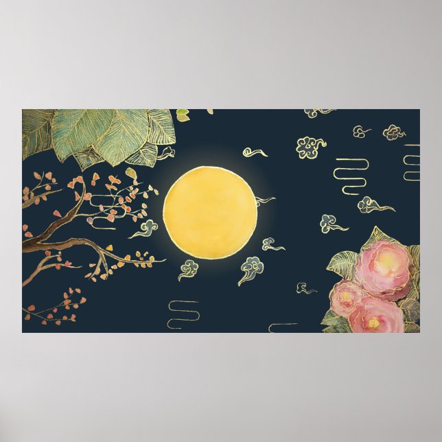 Póster Chinese Mid Autumn Festival Illustration (Frente)