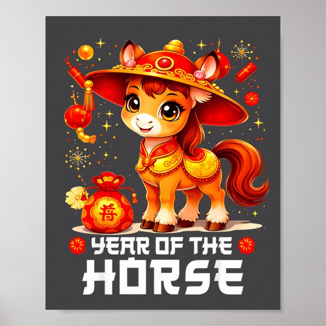 Póster Chinese New Year 2026 Year Of The Horse  (Frente)