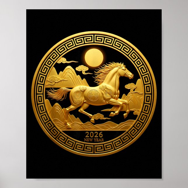 Póster Chinese New Year 2026 Year Of The Horse  (Frente)