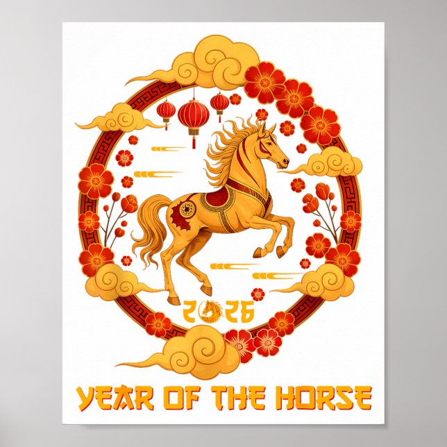 Póster Chinese New Year 2026 Year Of The Horse 2026  (Frente)