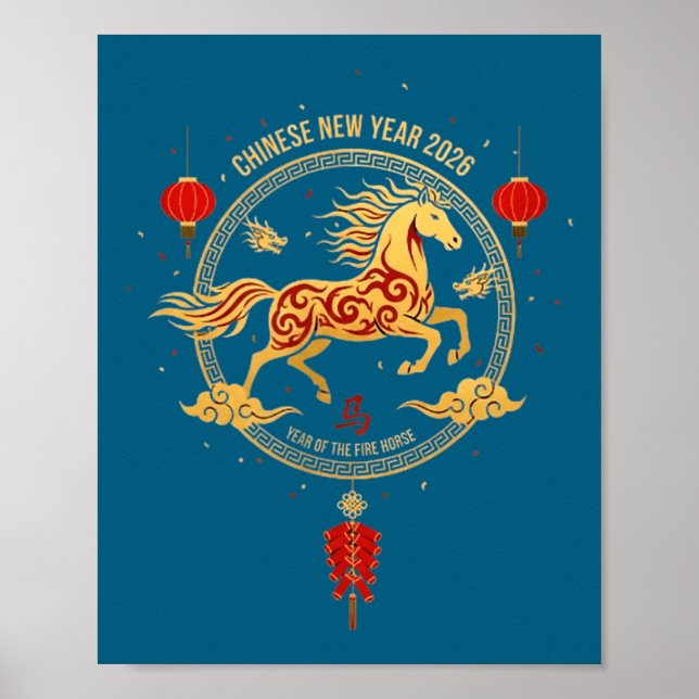 Póster Chinese New Year 2026 Year Of The Horse 6  (Frente)