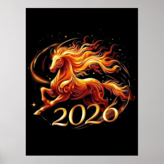 Póster Chinese Year of Horse 2026 Celebrations