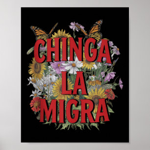 Póster Chinga La Migra Hombres Mujeres 8645 Abolir Hielo