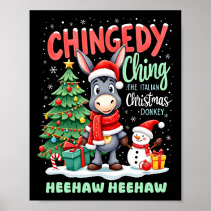 Póster Chingedy Ching Los Navidades Italianos Donkey Heeh