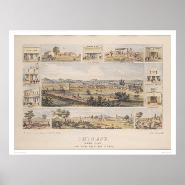 Póster Chino, condado de Tolumne [sic] (1300) (Frente)