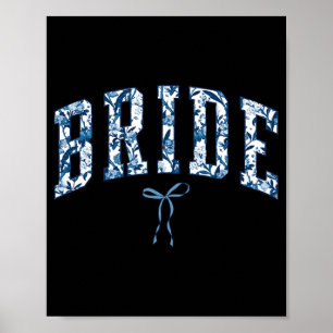 Póster Chinoiserie Bride Floral Toile De Jouy Coquette Bo