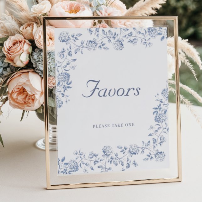 Póster Chinoiserie Floral Bridal Shower Favorita (Subido por el creador)