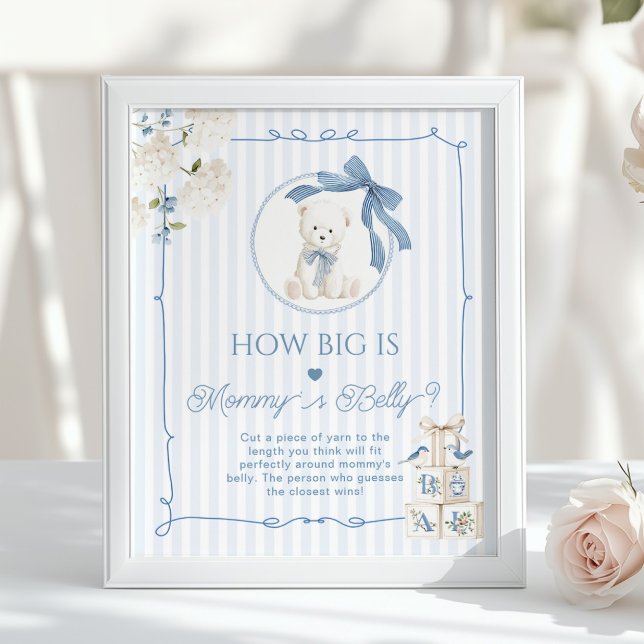 Póster Chinoiserie Teddy Bear How big is Mommys belly (Subido por el creador)