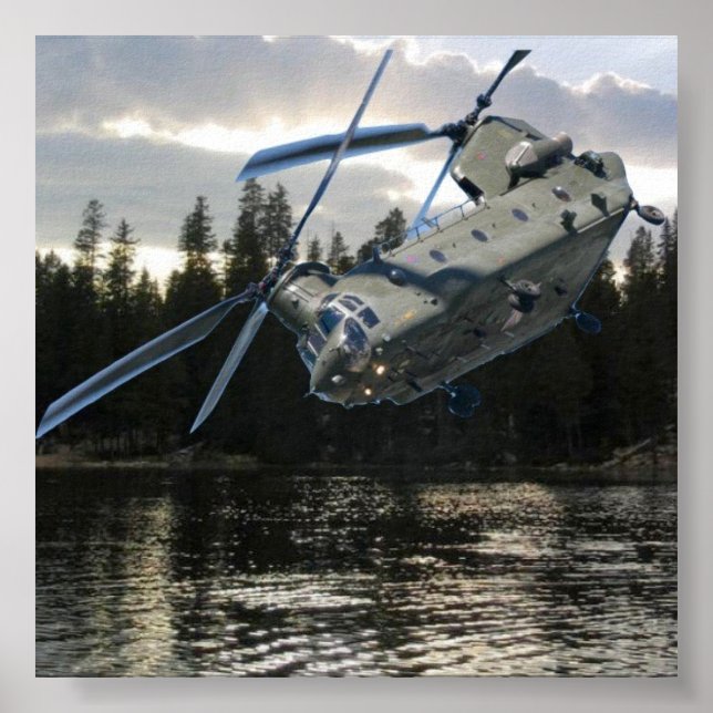 PÓSTER CHINOOK HELICOPTER (Frente)