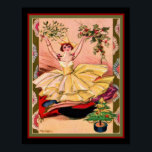 Póster Chiostri Art Deco Navidades Wall Art 11x14<br><div class="desc">Decoren sus paredes con esta Poster de Navidades vintage,  caprichosa,  Art Deco de Sophia Chiostri ca. 1921</div>