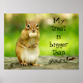 Póster Chipmunk con Poster de tratamiento