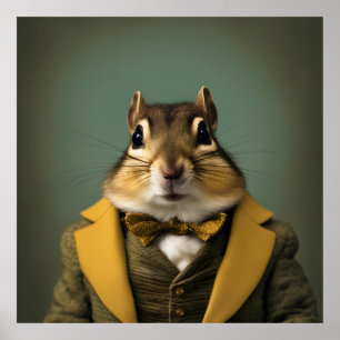Póster Chipmunk inteligente