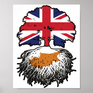 Póster Chipre Reino Unido de Gran Bretaña e Irlanda del N