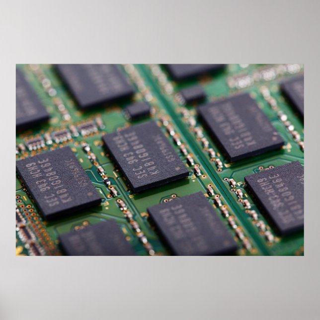 Póster Chips de memoria de equipo (Frente)