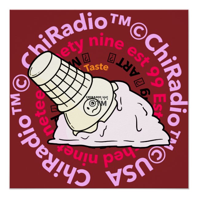 Póster ChiRadioLLC ™ IceCream (Anverso)