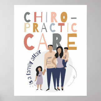 Póster Chiropractic Care is a Family Affair, Chiropractic
