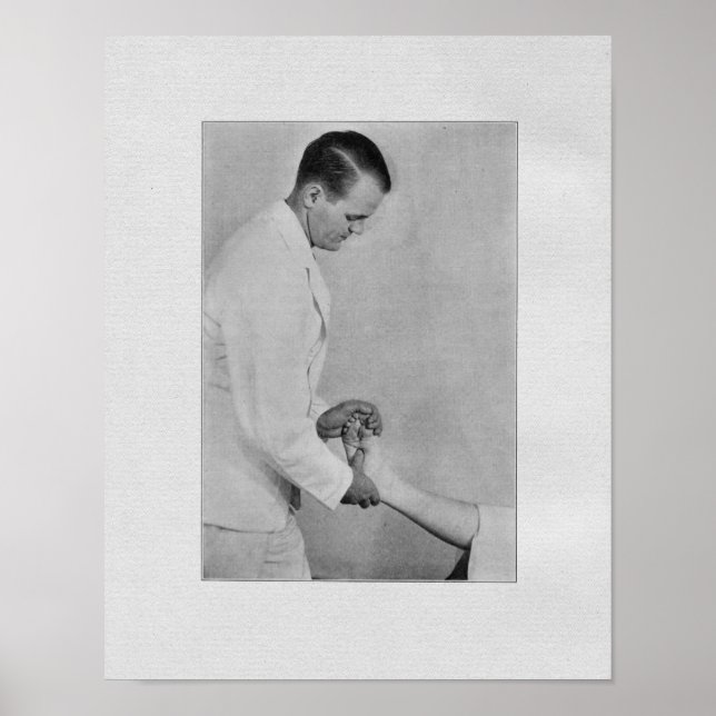 Póster Chiropractic Extremity Adjustment Vintage Print (Frente)