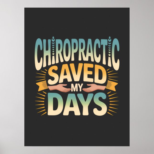 Póster Chiropractic Healing and Back Pain Relief (Frente)