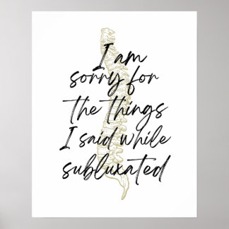 Póster Chiropractic poster, chiropractor gift, chiro 