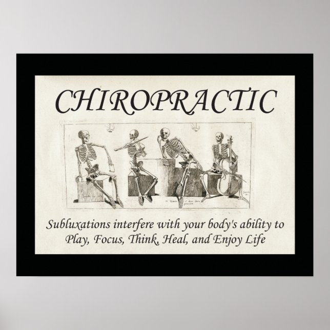 Póster Chiropractic Subluxation Quote Poster (Frente)