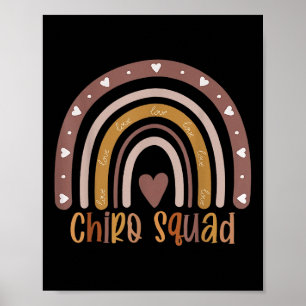 Póster Chiropráctico Boho arcoiris Médico Chiro